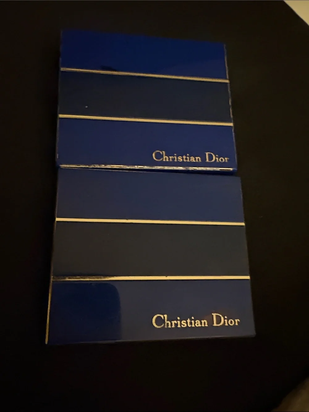 Dior powder make up and Gold Striped Cuff Links